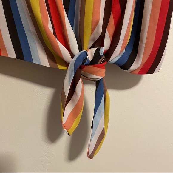 NWT Rainbow Striped Tank Top - Picture 2 of 6